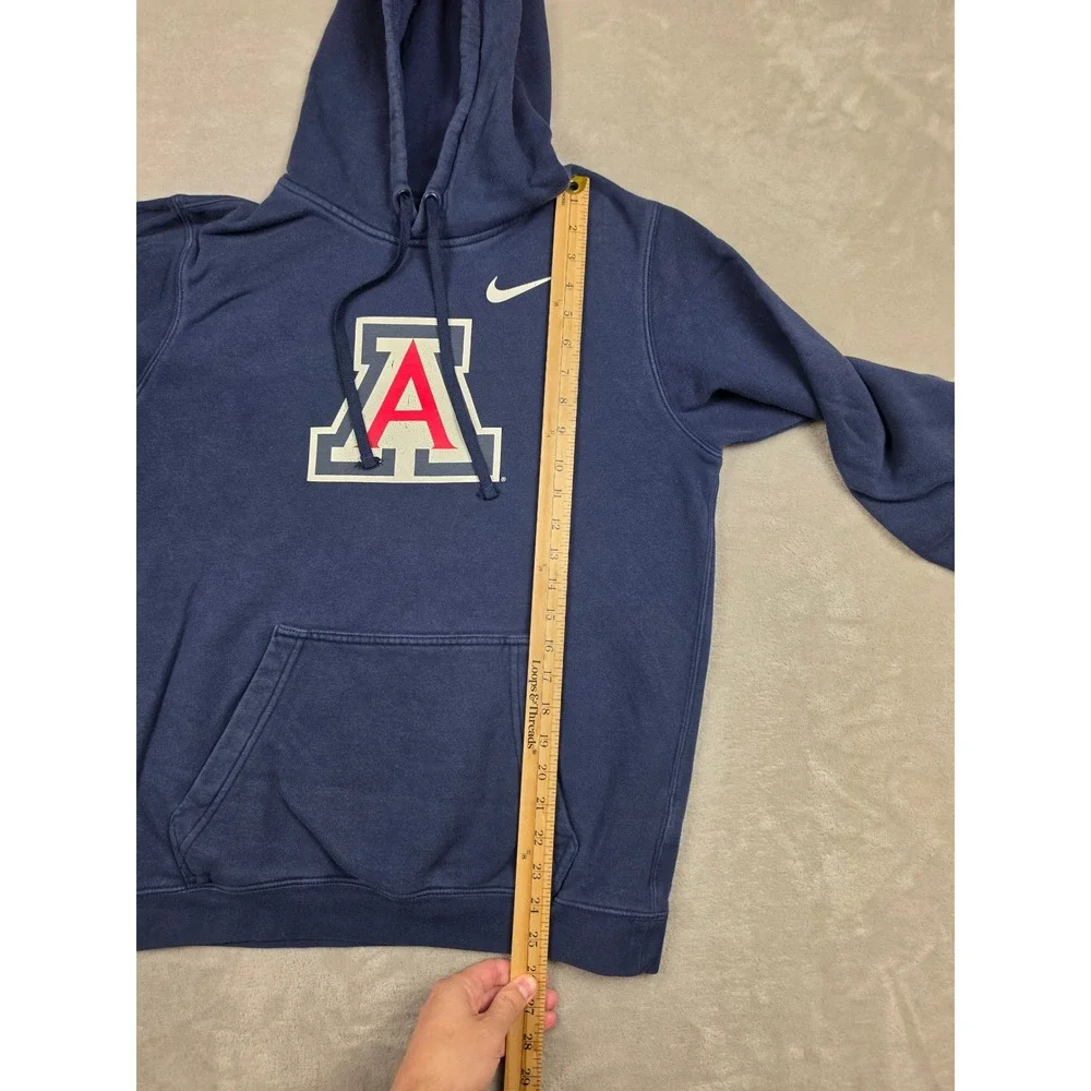 Nike Hoodie Mens Small Blue Arizona Wildcats NCAA Fleece Sweatshirt Faded 384089